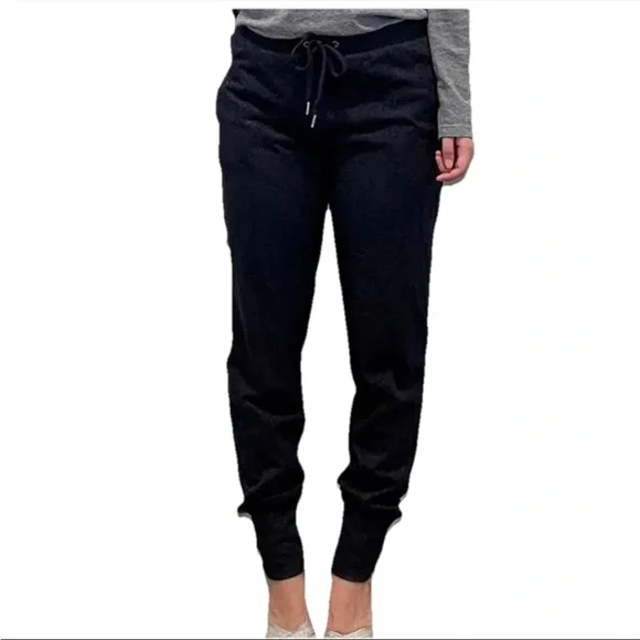 Juicy Couture Y2K Metallic Thread Jogger Pants black glitter - Picture 1 of 9